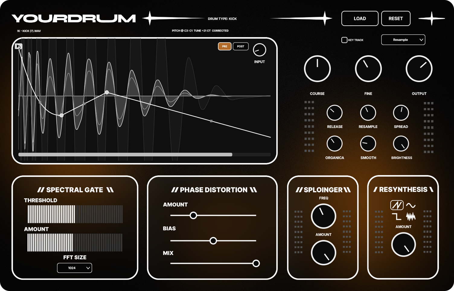 YOURDRUM™ full plugin interface
