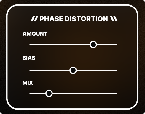 YOURDRUM™ Phase Distortion section